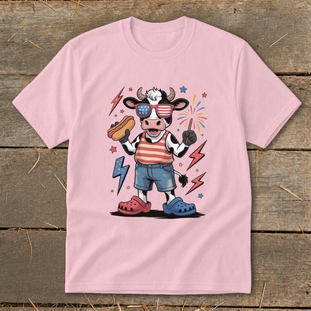 Festive 4th Cow Youth Tee