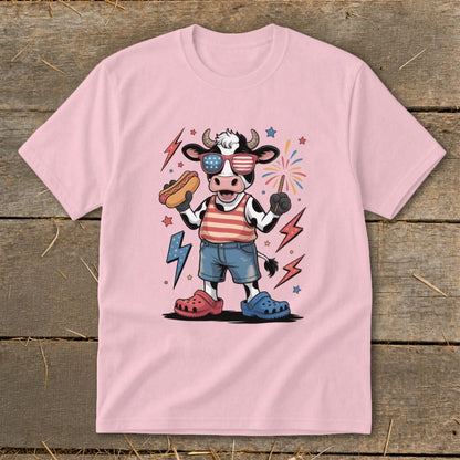 Festive 4th Cow Youth Tee