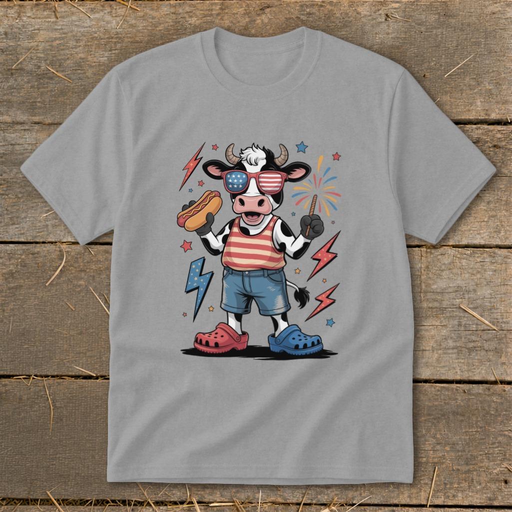 Festive 4th Cow Youth Tee