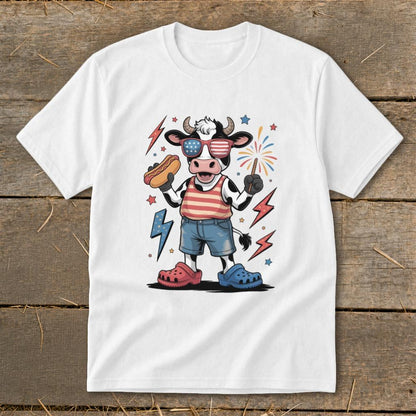Festive 4th Cow Youth Tee