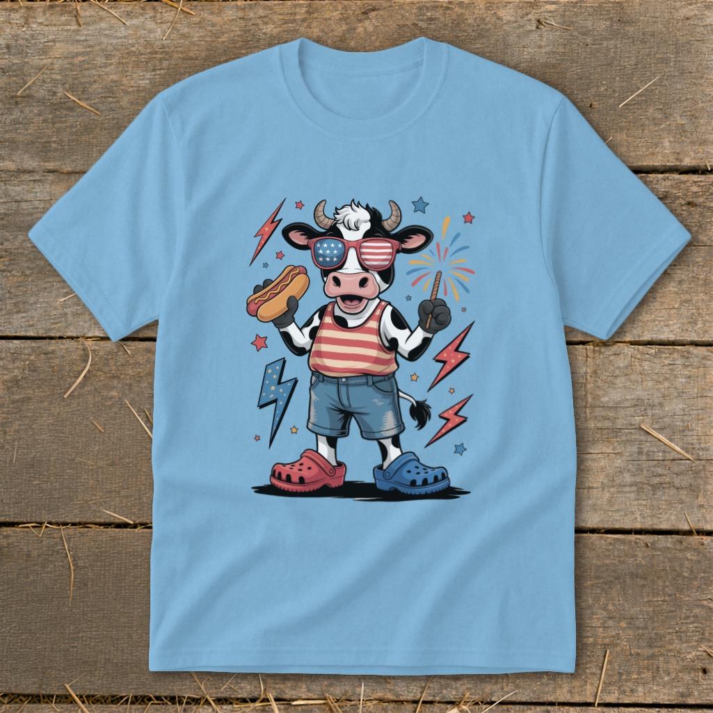 Festive 4th Cow Youth Tee