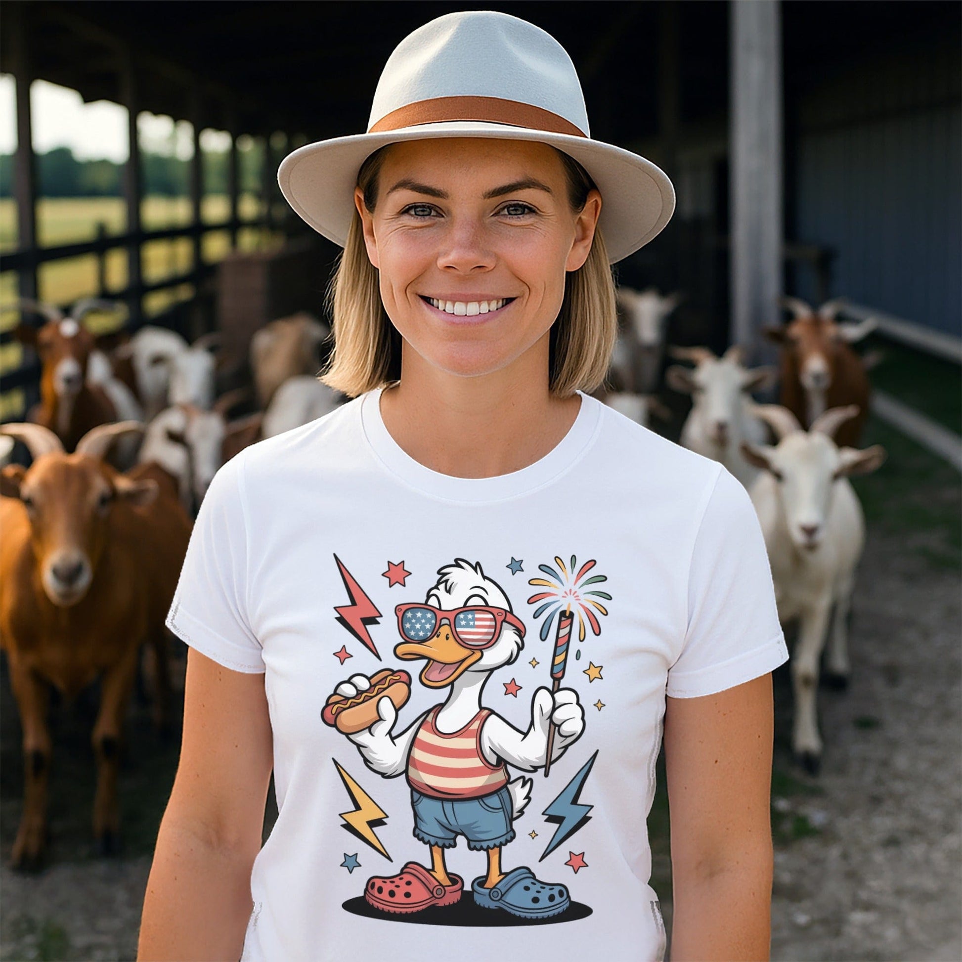 Festive 4th Duck T-shirt