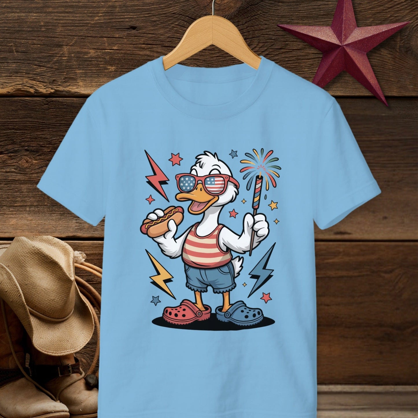 Festive 4th Duck T-shirt (Youth)