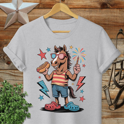 Festive 4th Horse Softstyle Tee