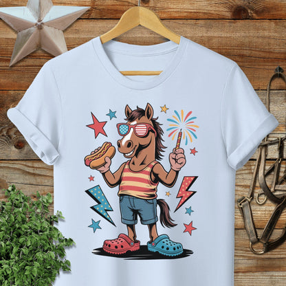 Festive 4th Horse Softstyle Tee