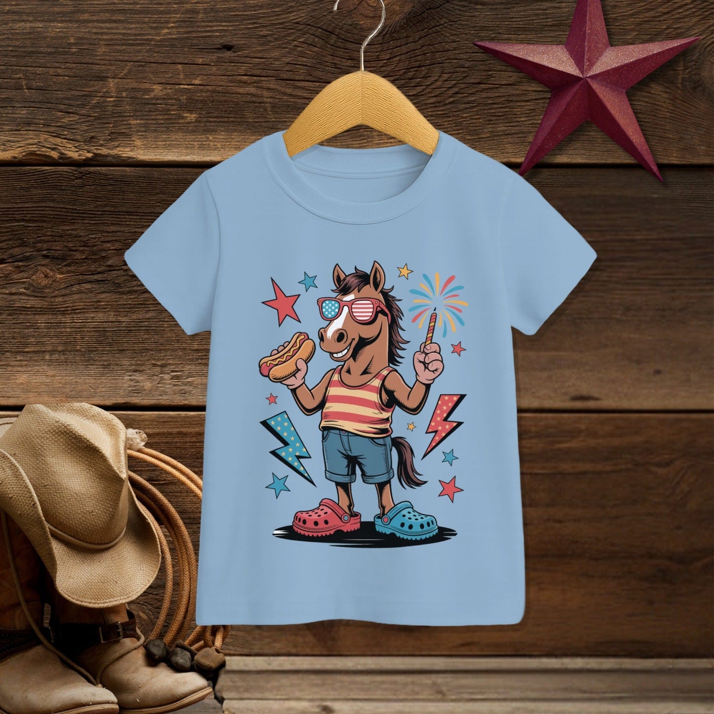 Festive 4th Horse T-Shirt (Toddler)