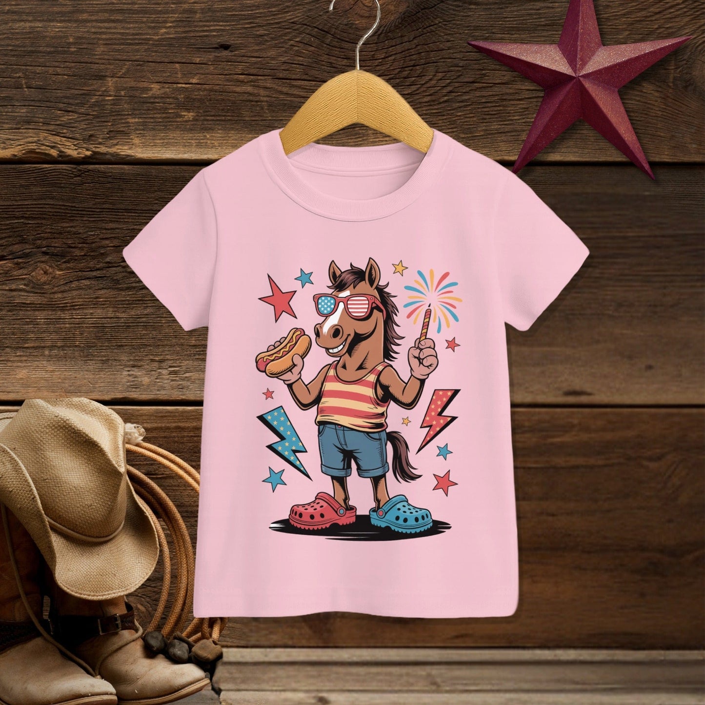 Festive 4th Horse T-Shirt (Toddler)