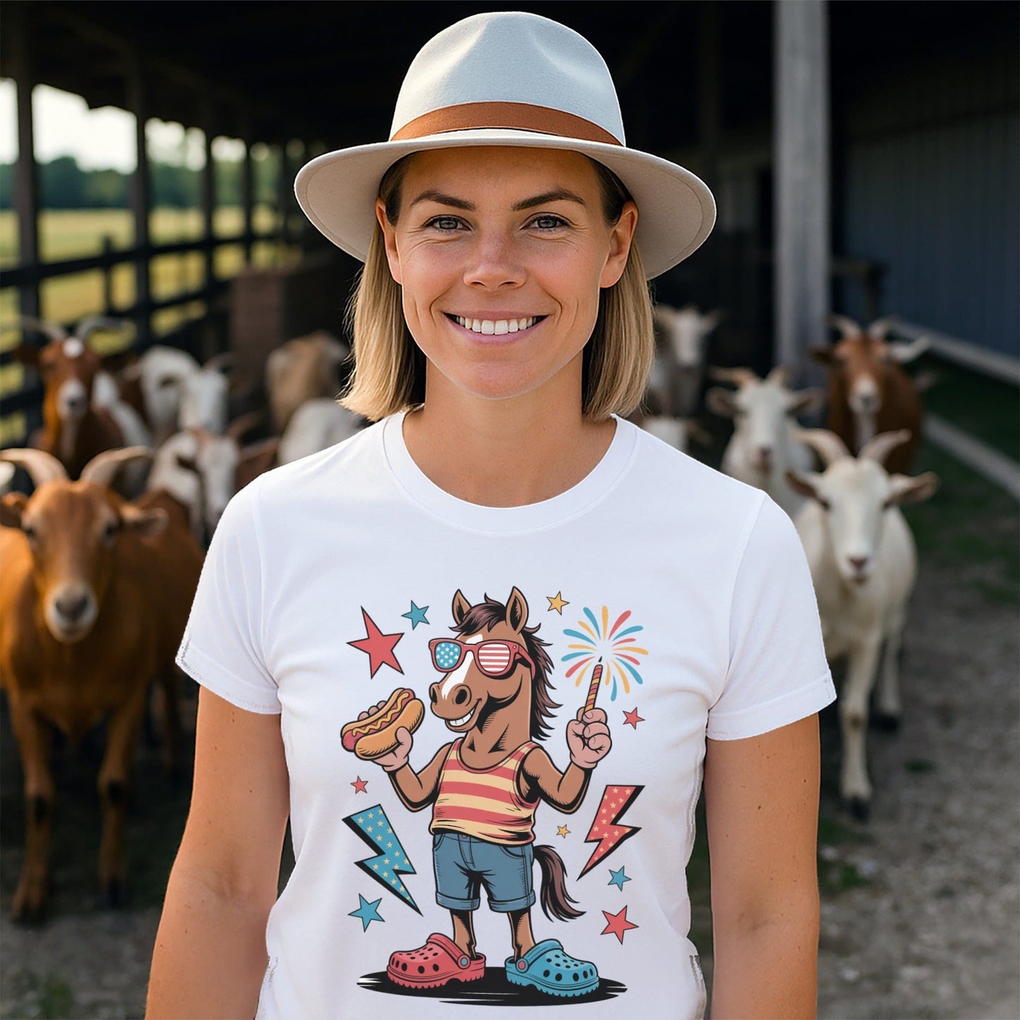 Festive 4th Horse T-shirt