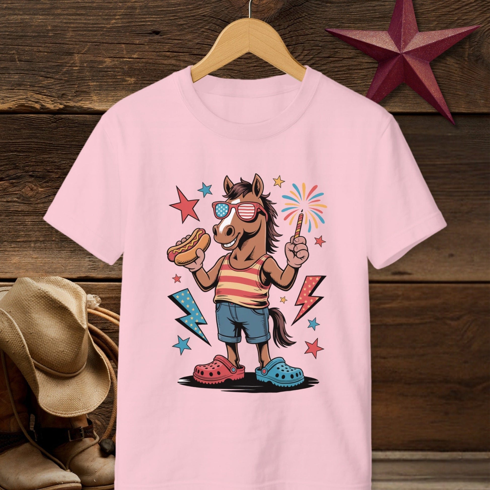 Festive 4th Horse T-shirt (Youth)