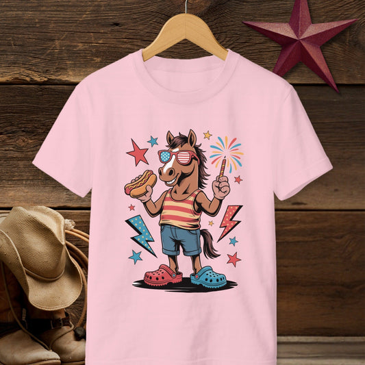 Festive 4th Horse T-shirt (Youth)