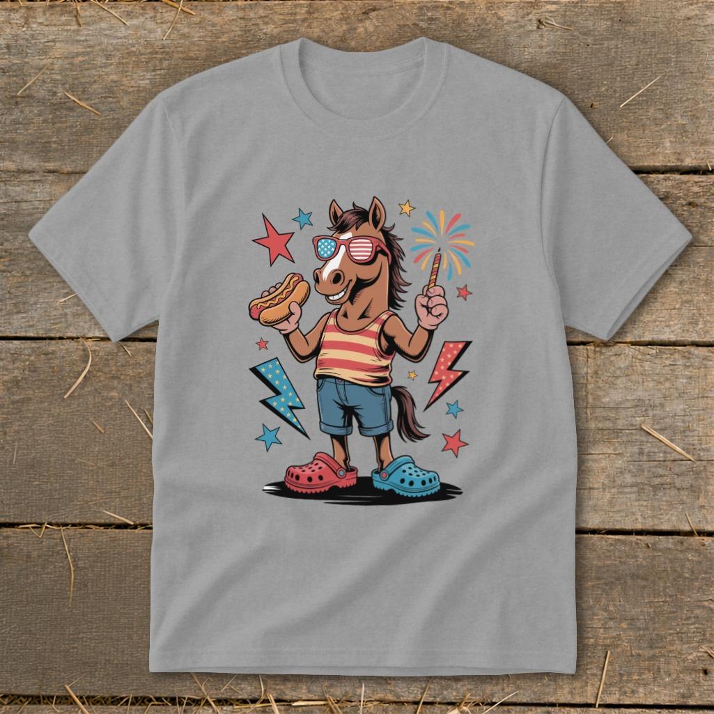 Festive 4th Horse Youth Tee