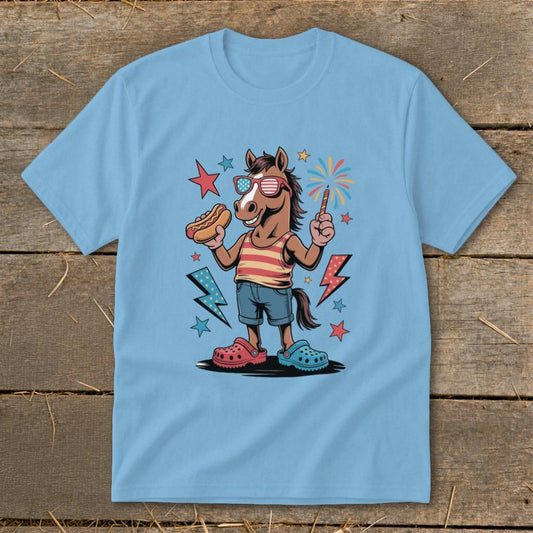 Festive 4th Horse Youth Tee
