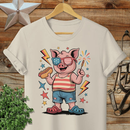 Festive 4th Pig T-shirt