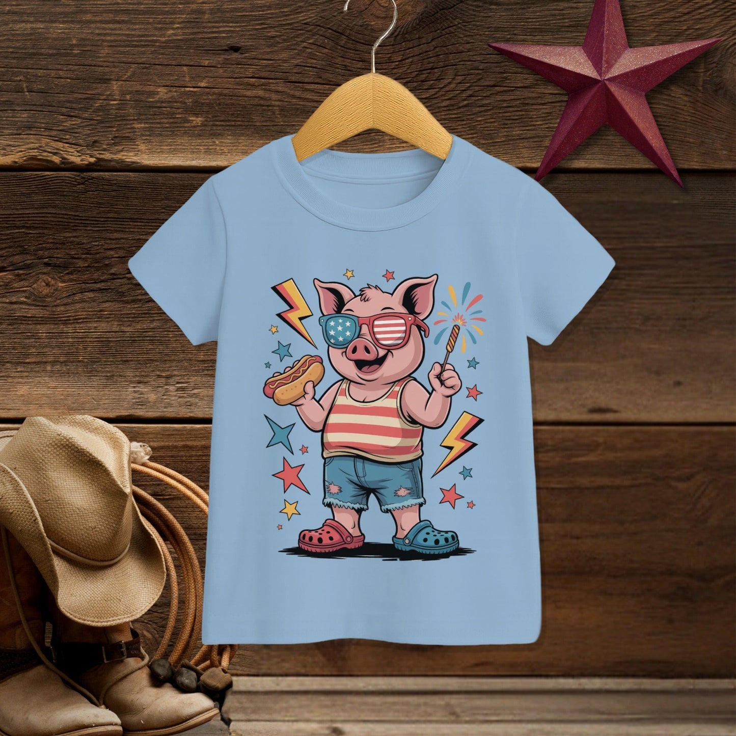 Festive 4th Pig T-shirt (Toddler)