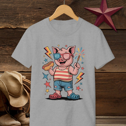 Festive 4th Pig T-shirt (Youth)
