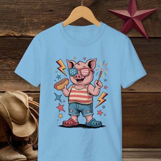 Festive 4th Pig T-shirt (Youth)