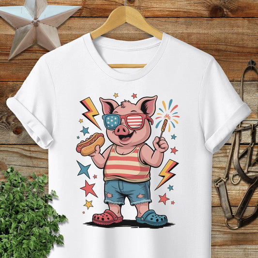 Festive 4th Pig T-shirt