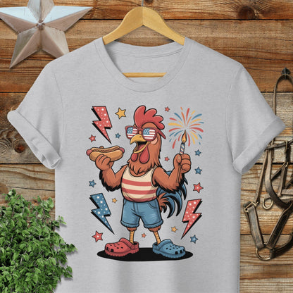 Festive 4th Rooster T-Shirt
