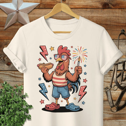 Festive 4th Rooster T-Shirt