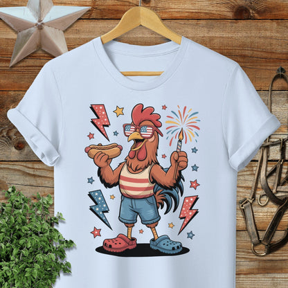 Festive 4th Rooster T-Shirt