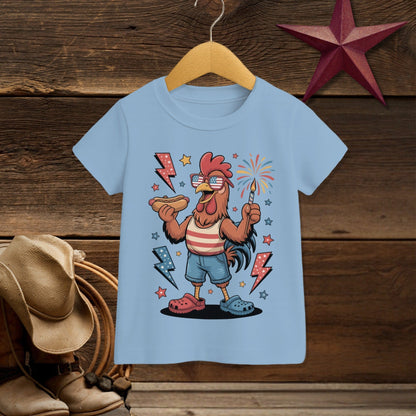 Festive 4th Rooster T-shirt (Toddler)