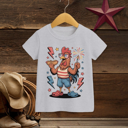 Festive 4th Rooster T-shirt (Toddler)
