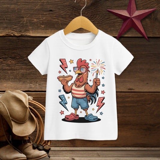Festive 4th Rooster T-shirt (Toddler)