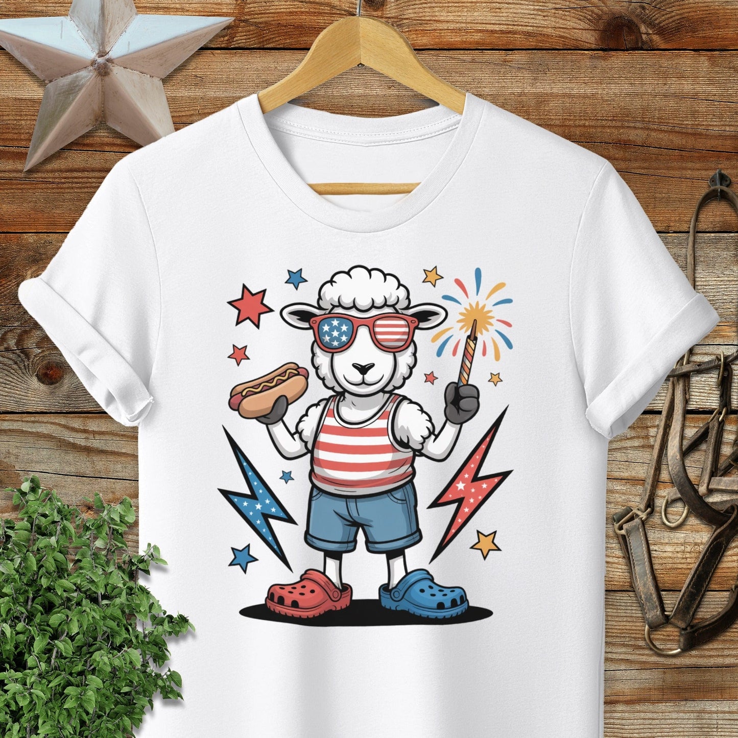 Festive 4th Sheep T-shirt