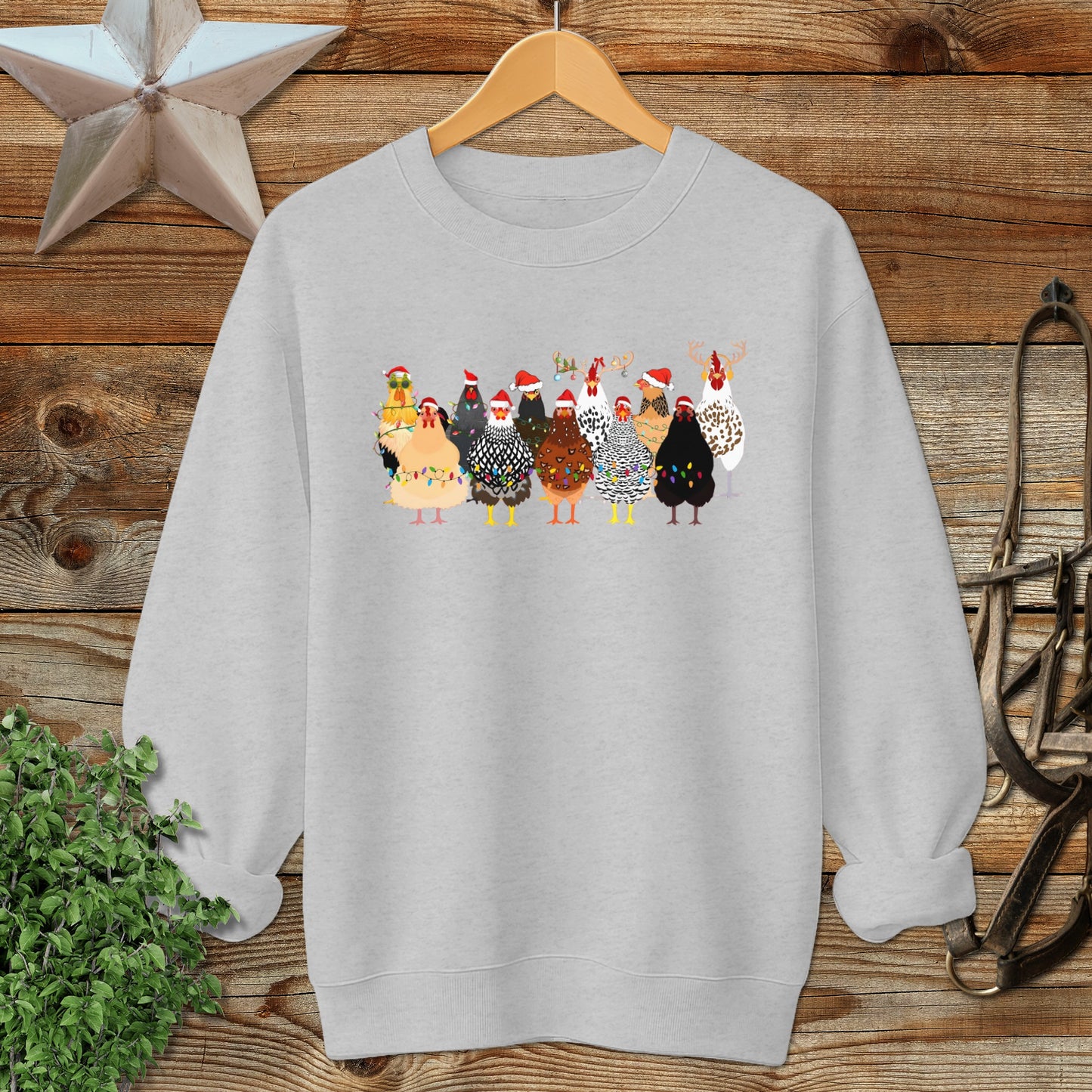 Festive Chickens Sweatshirt