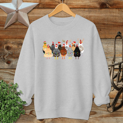 Festive Chickens Sweatshirt