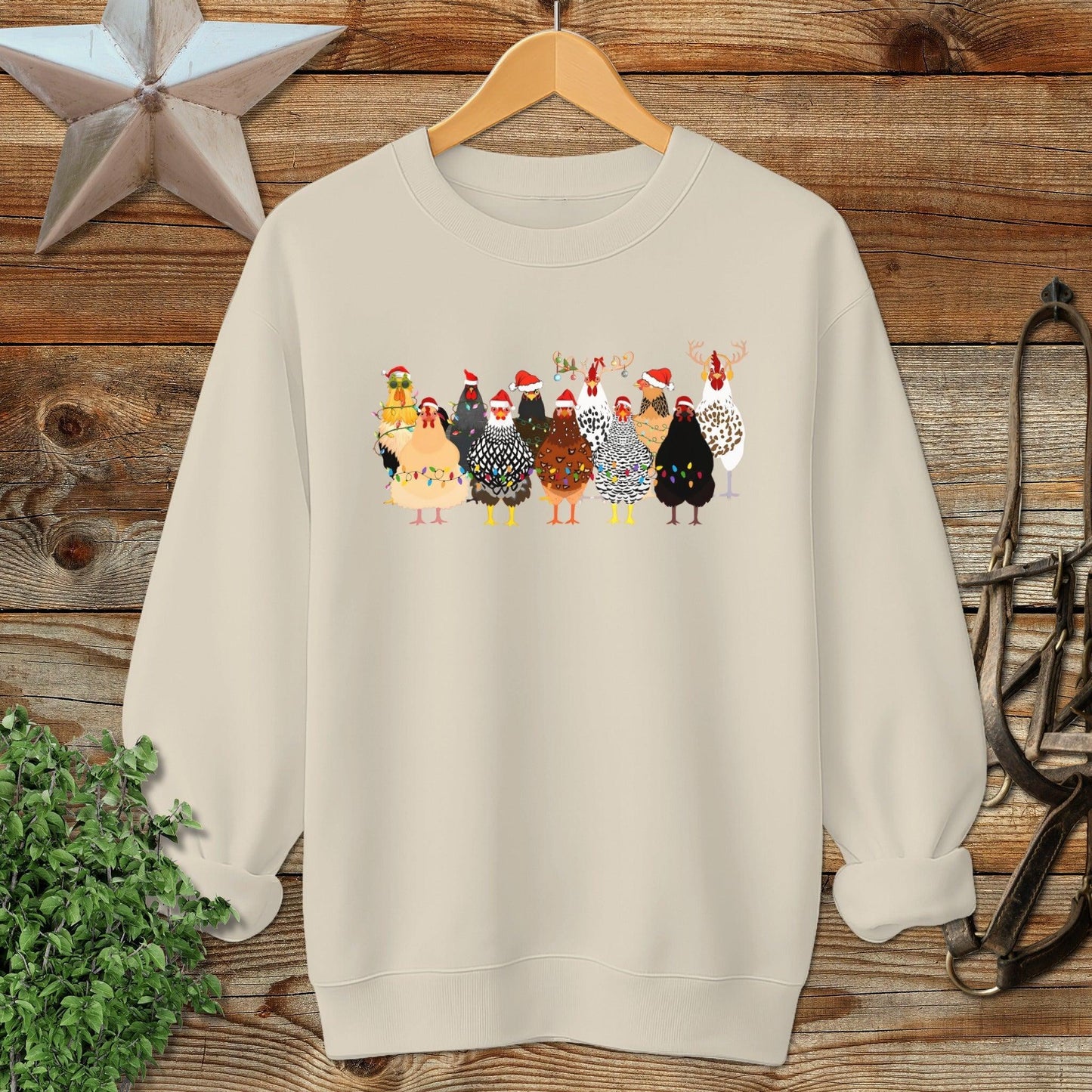 Festive Chickens Sweatshirt