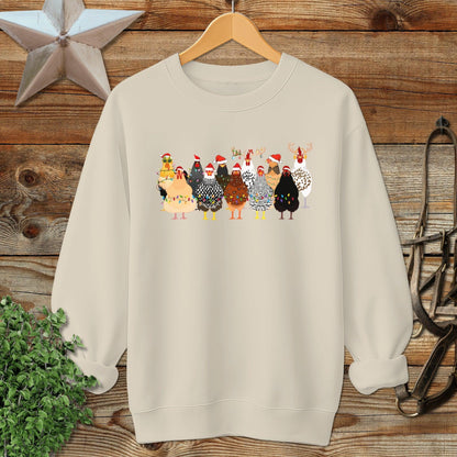 Festive Chickens Sweatshirt