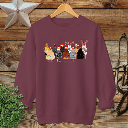 Festive Chickens Sweatshirt