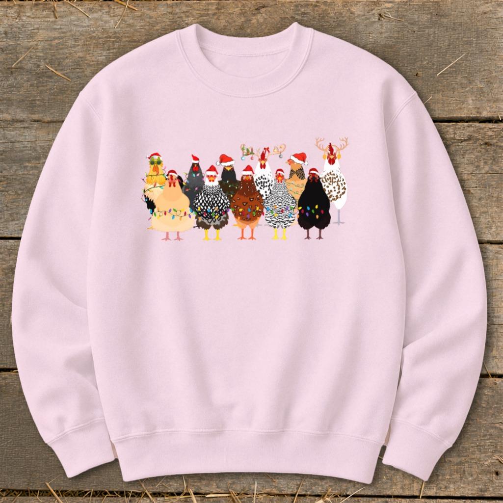 Festive Chickens Sweatshirt