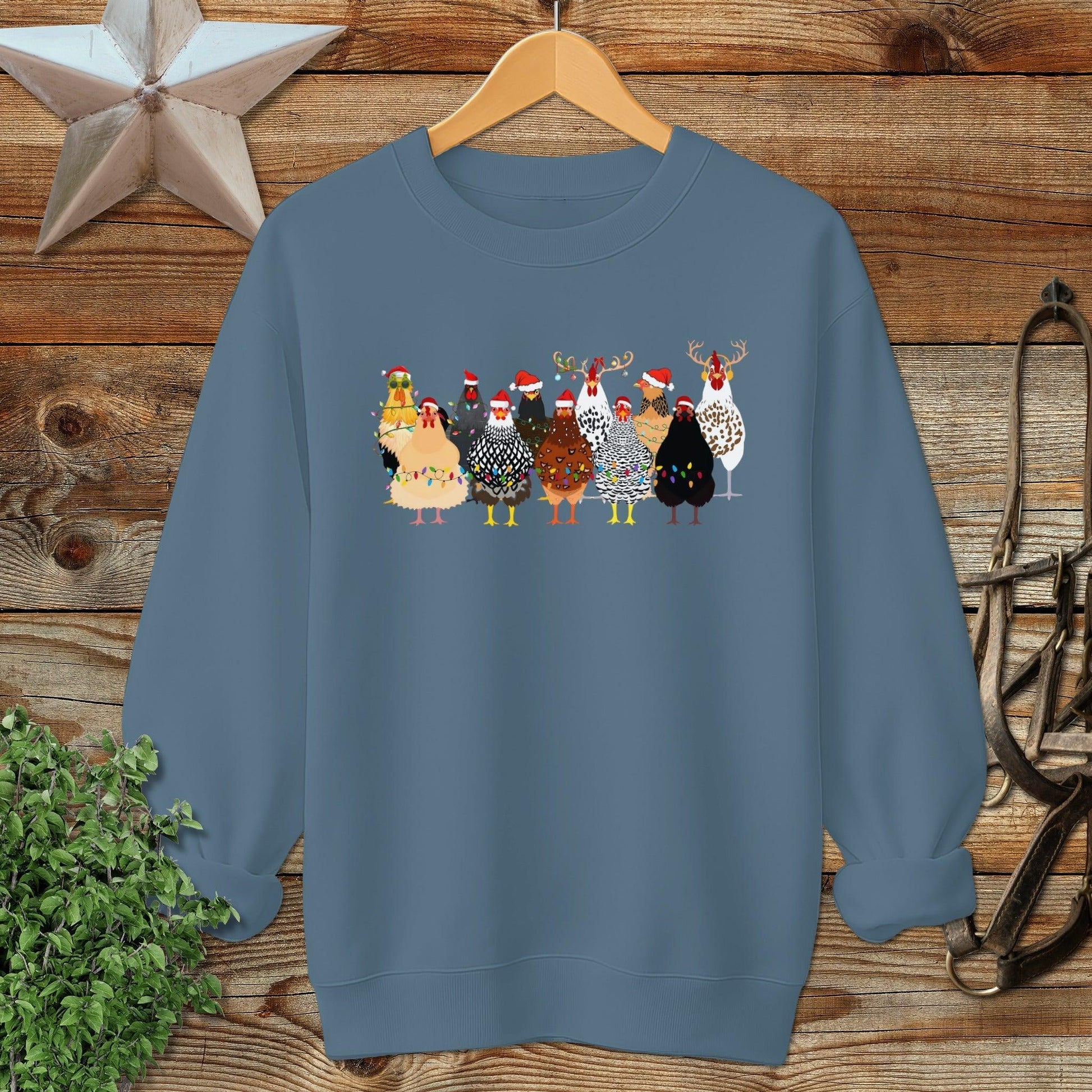 Festive Chickens Sweatshirt