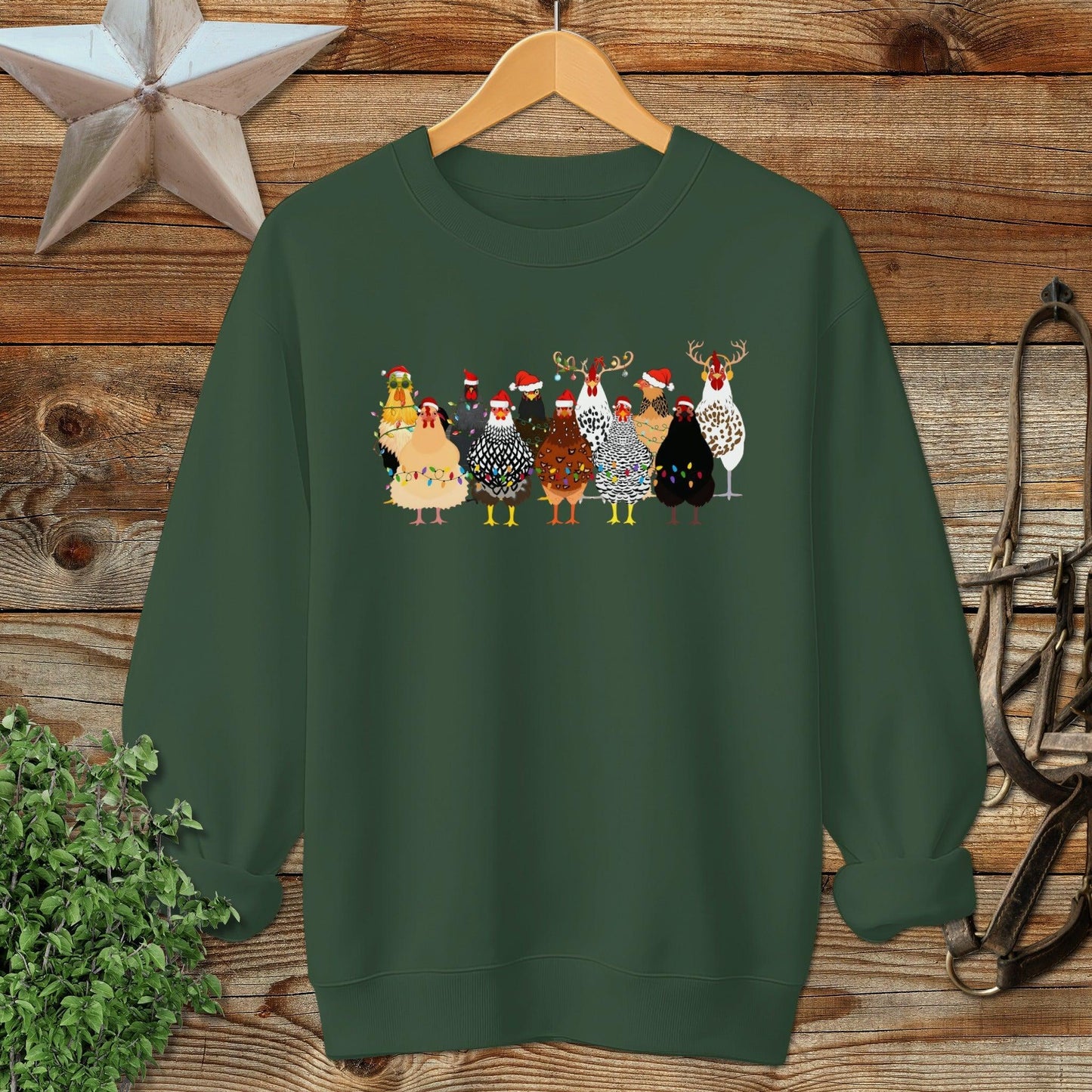Festive Chickens Sweatshirt