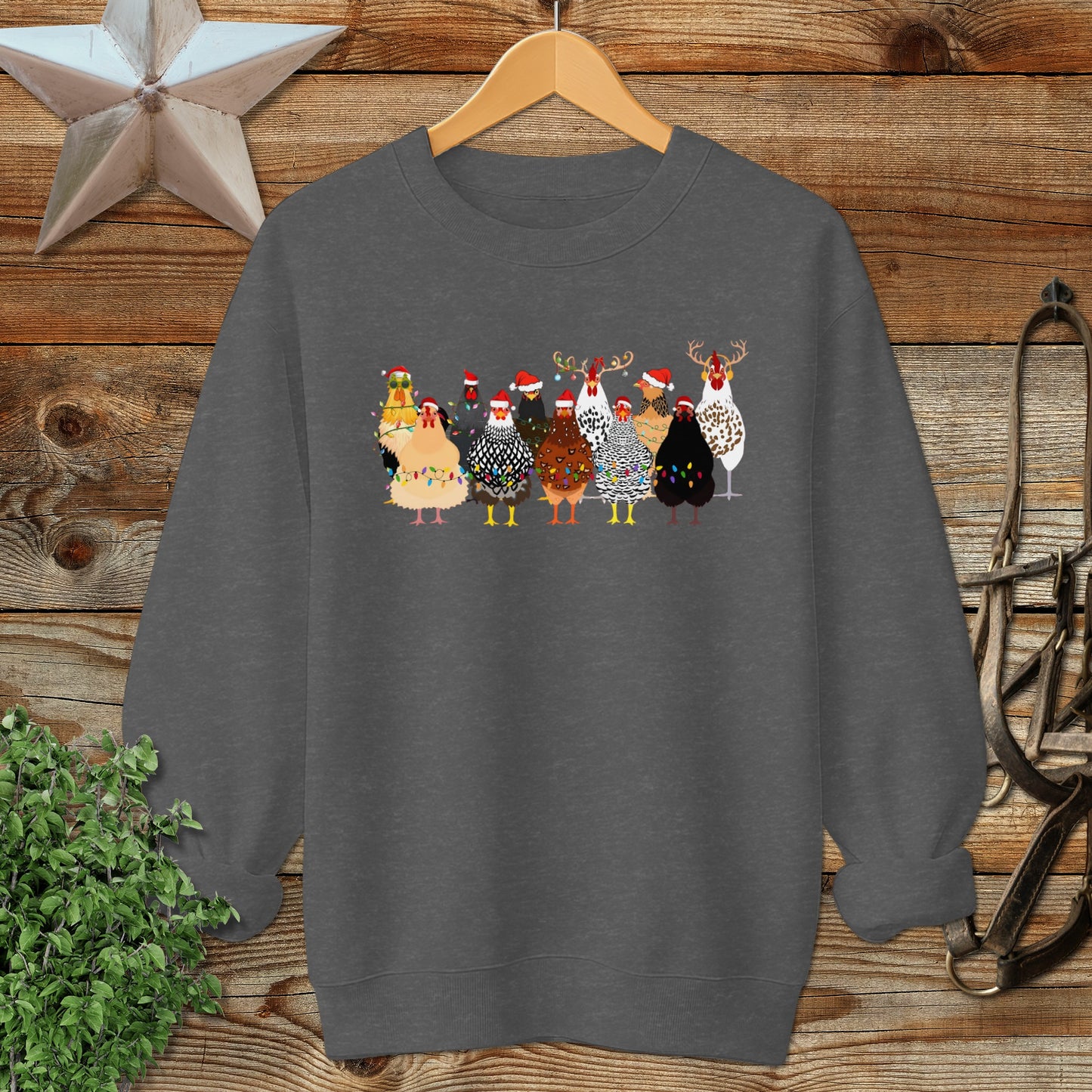 Festive Chickens Sweatshirt
