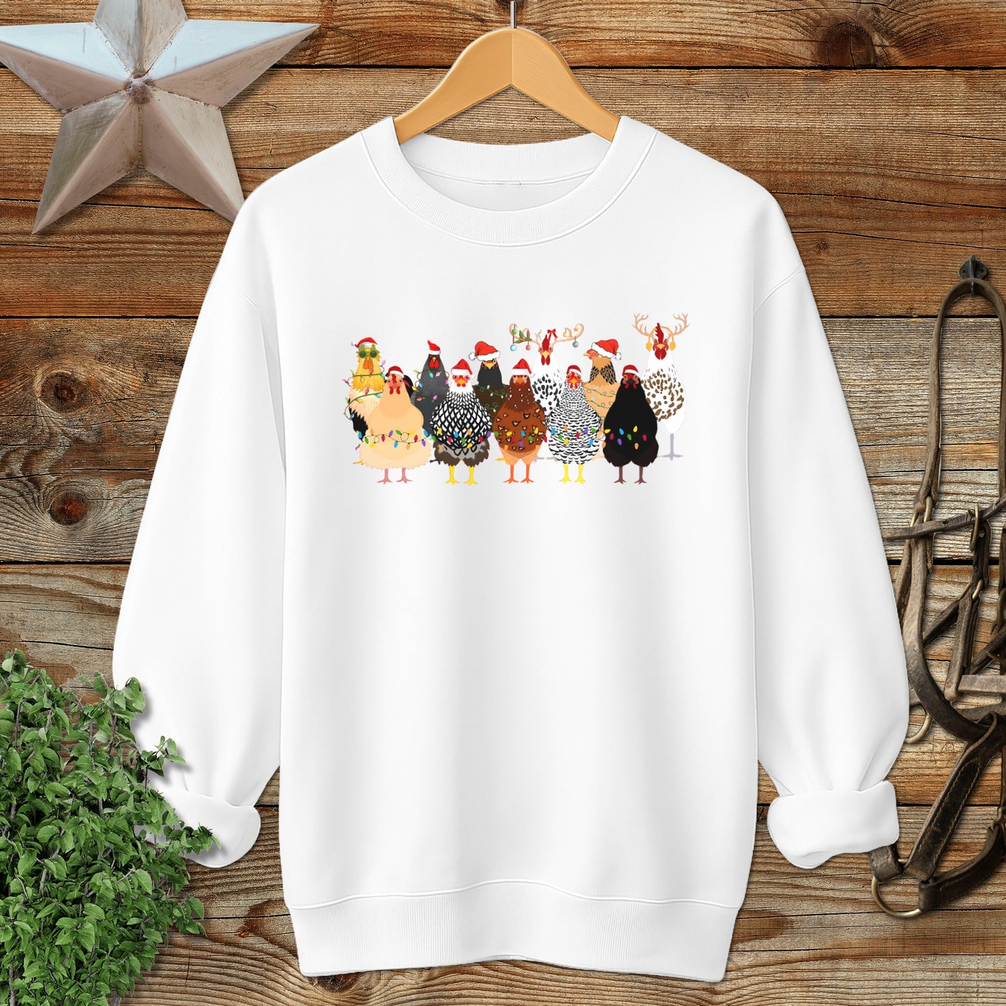 Festive Chickens Sweatshirt