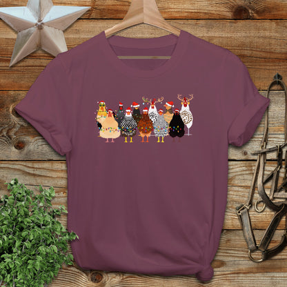 Festive Chickens T-shirt