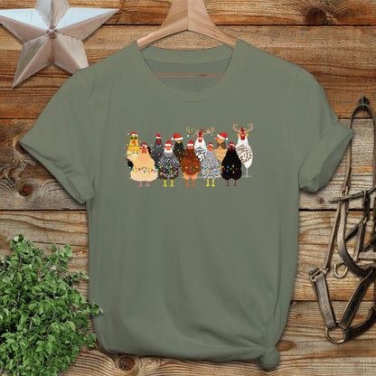 Festive Chickens T-shirt