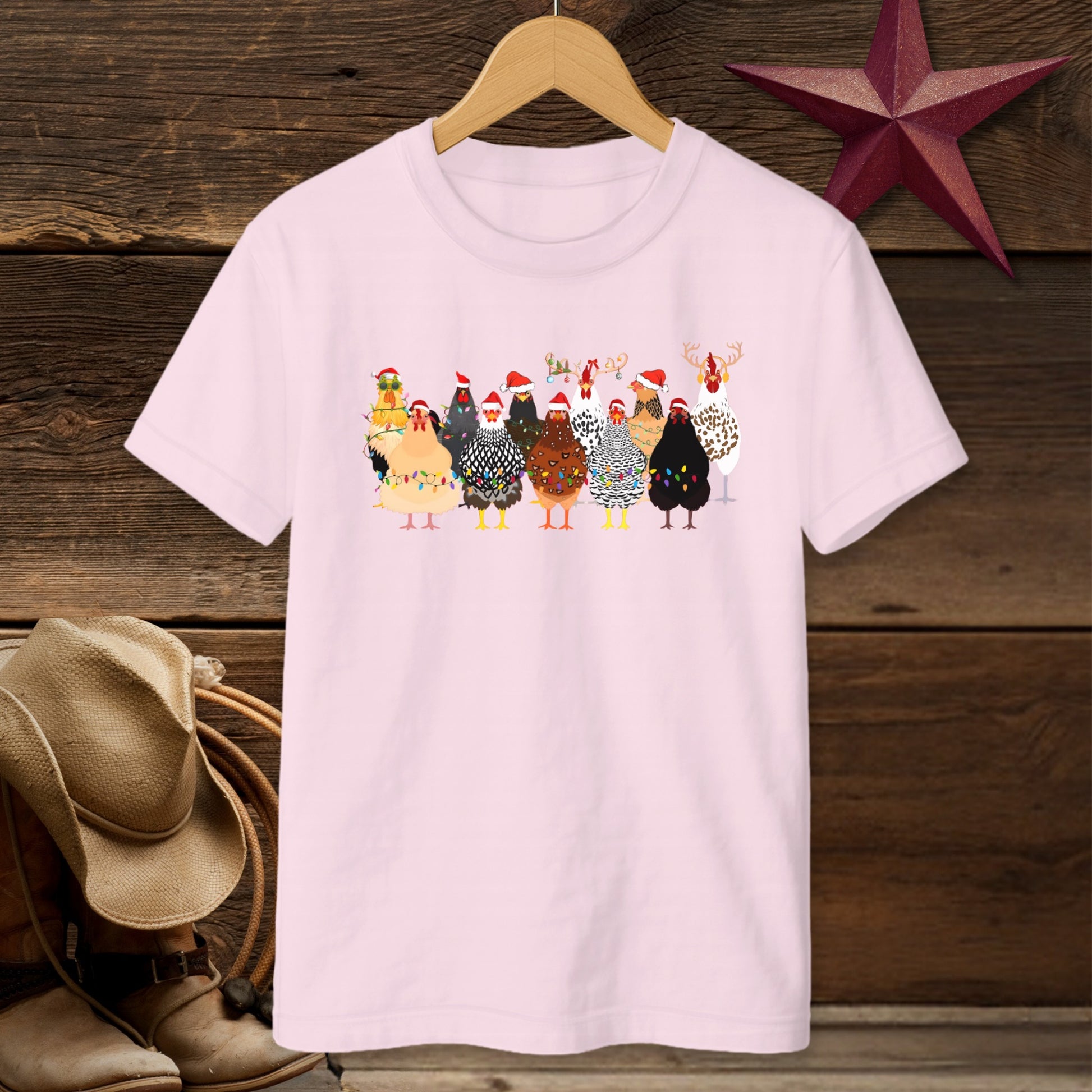 Festive Chickens T-Shirt (Youth)
