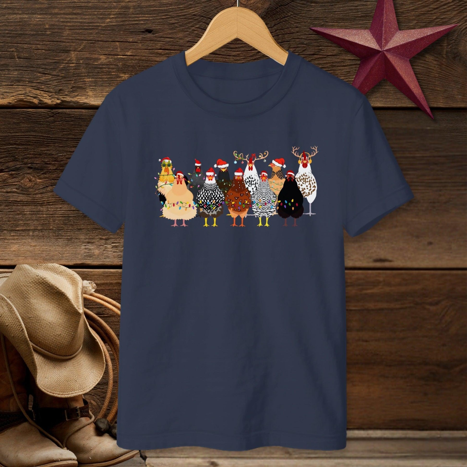 Festive Chickens T-Shirt (Youth)