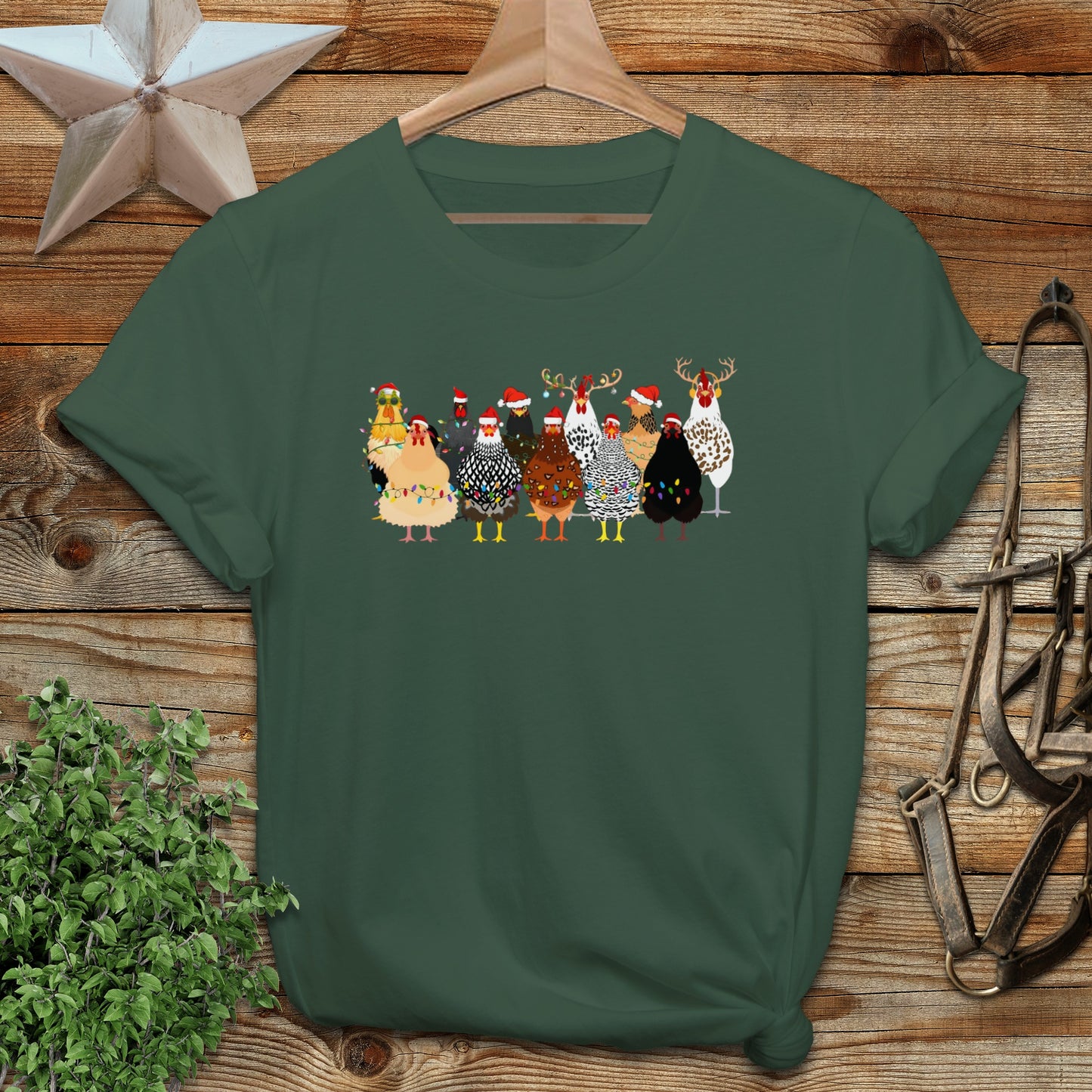 Festive Chickens T-shirt