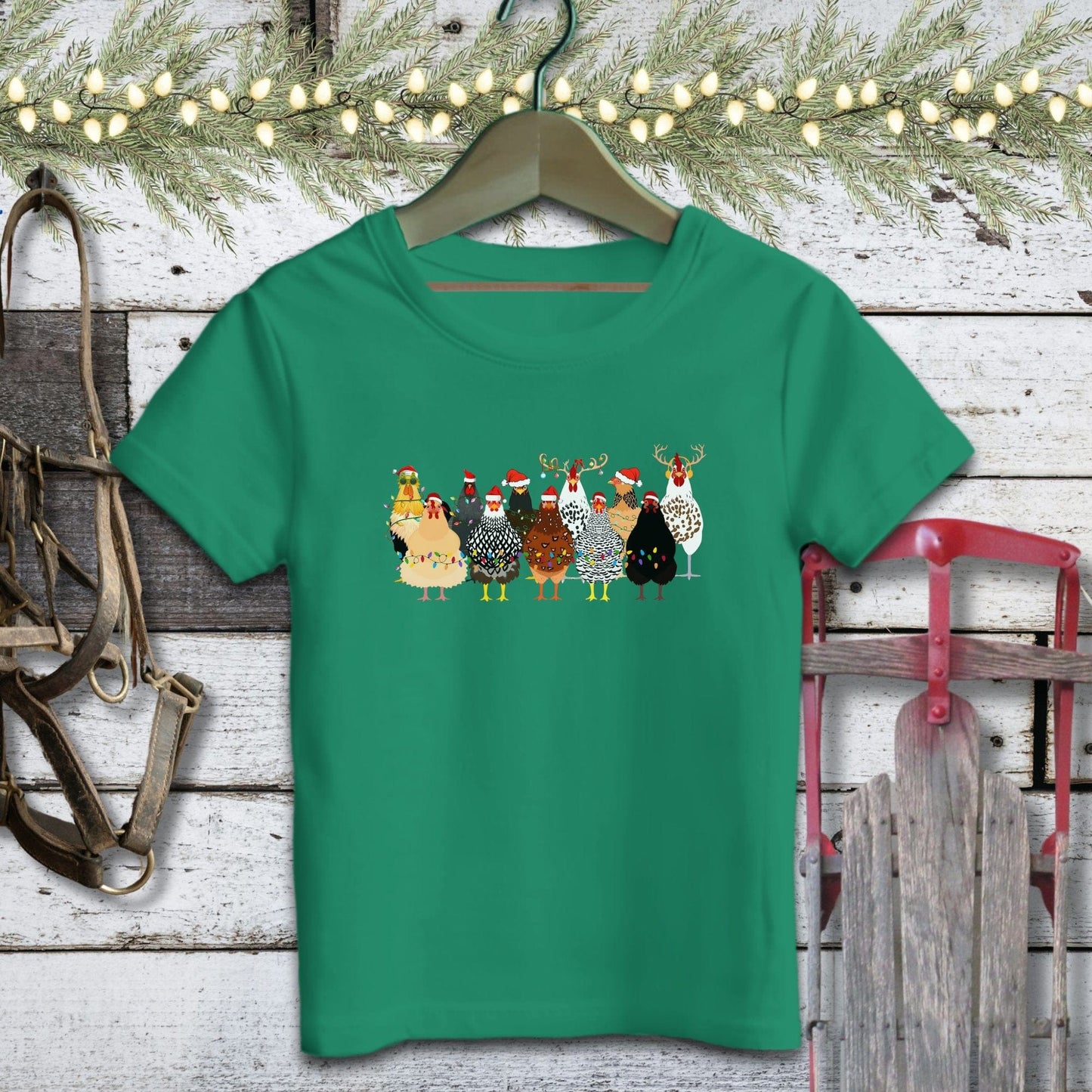 Festive Chickens Youth Shirt