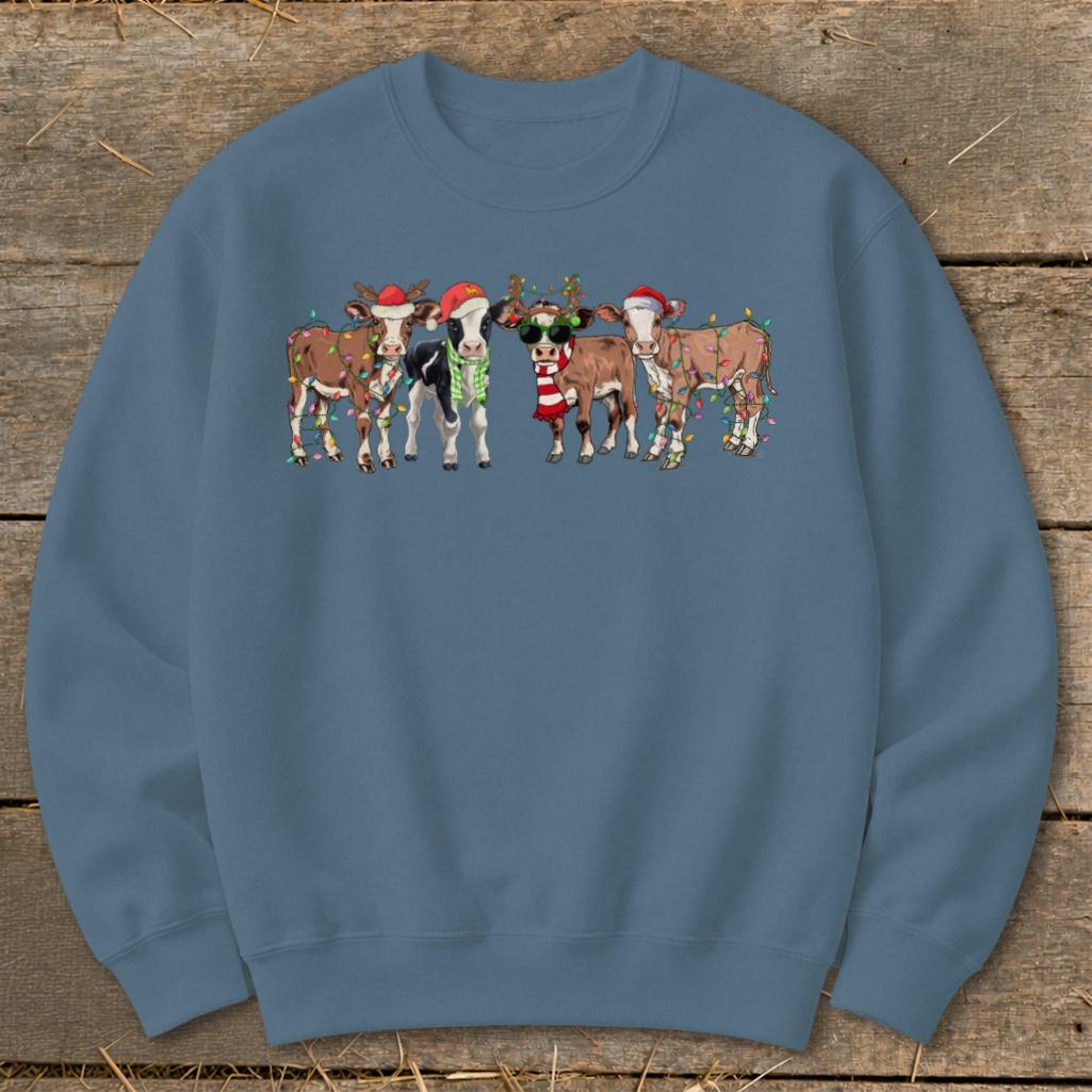 Festive Cows Sweatshirt