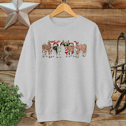 Festive Cows Sweatshirt