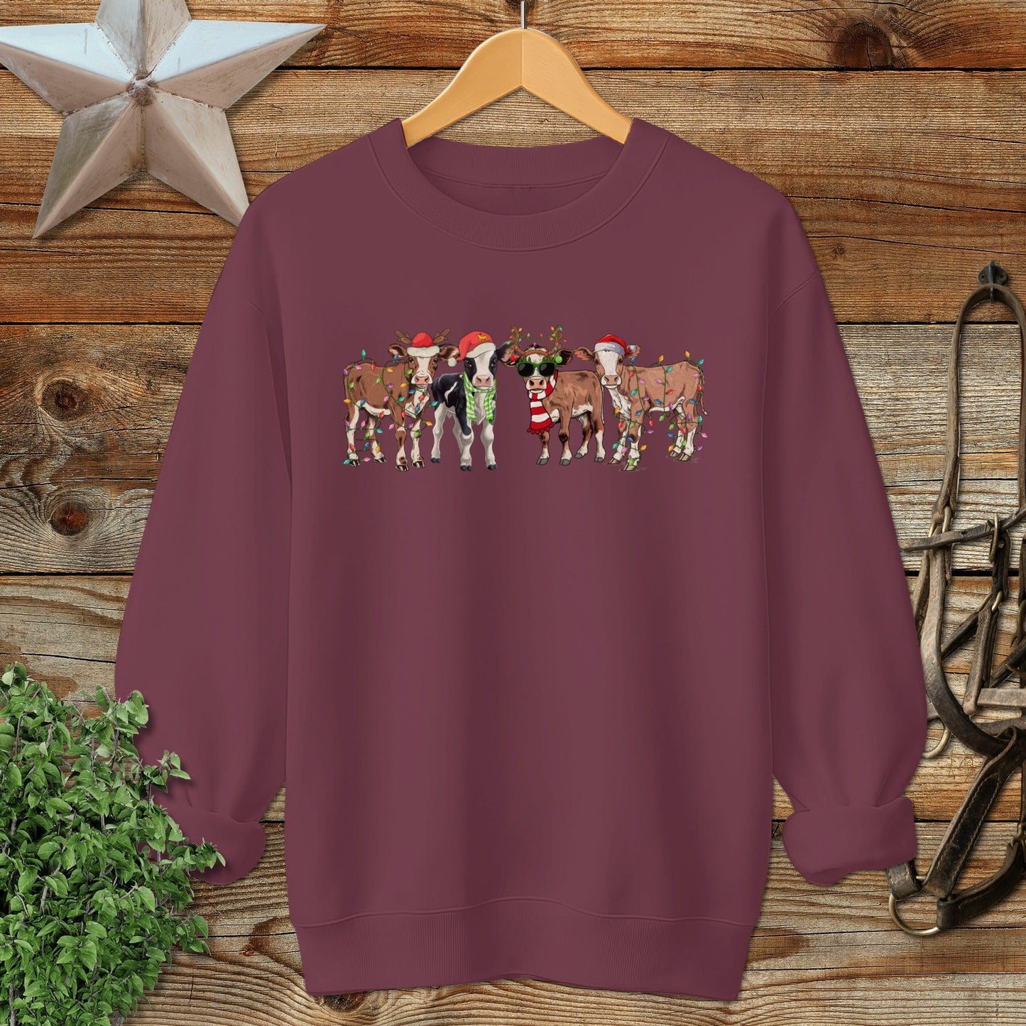 Festive Cows Sweatshirt