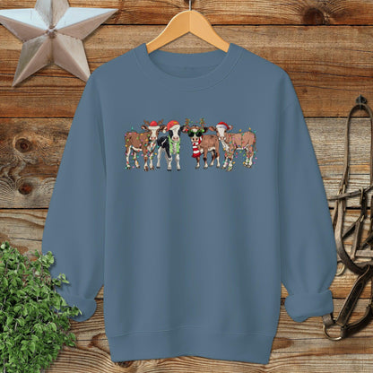 Festive Cows Sweatshirt