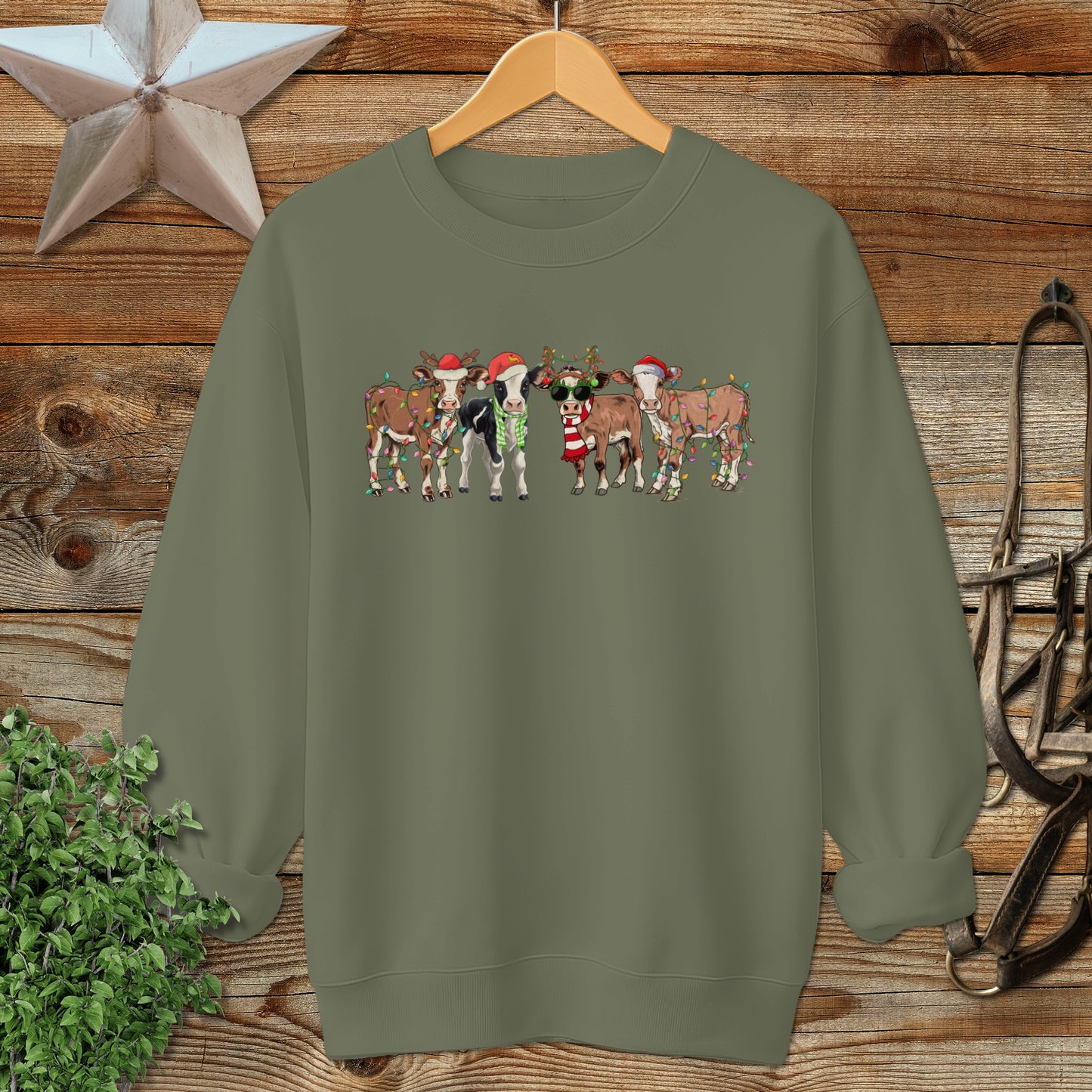 Festive Cows Sweatshirt