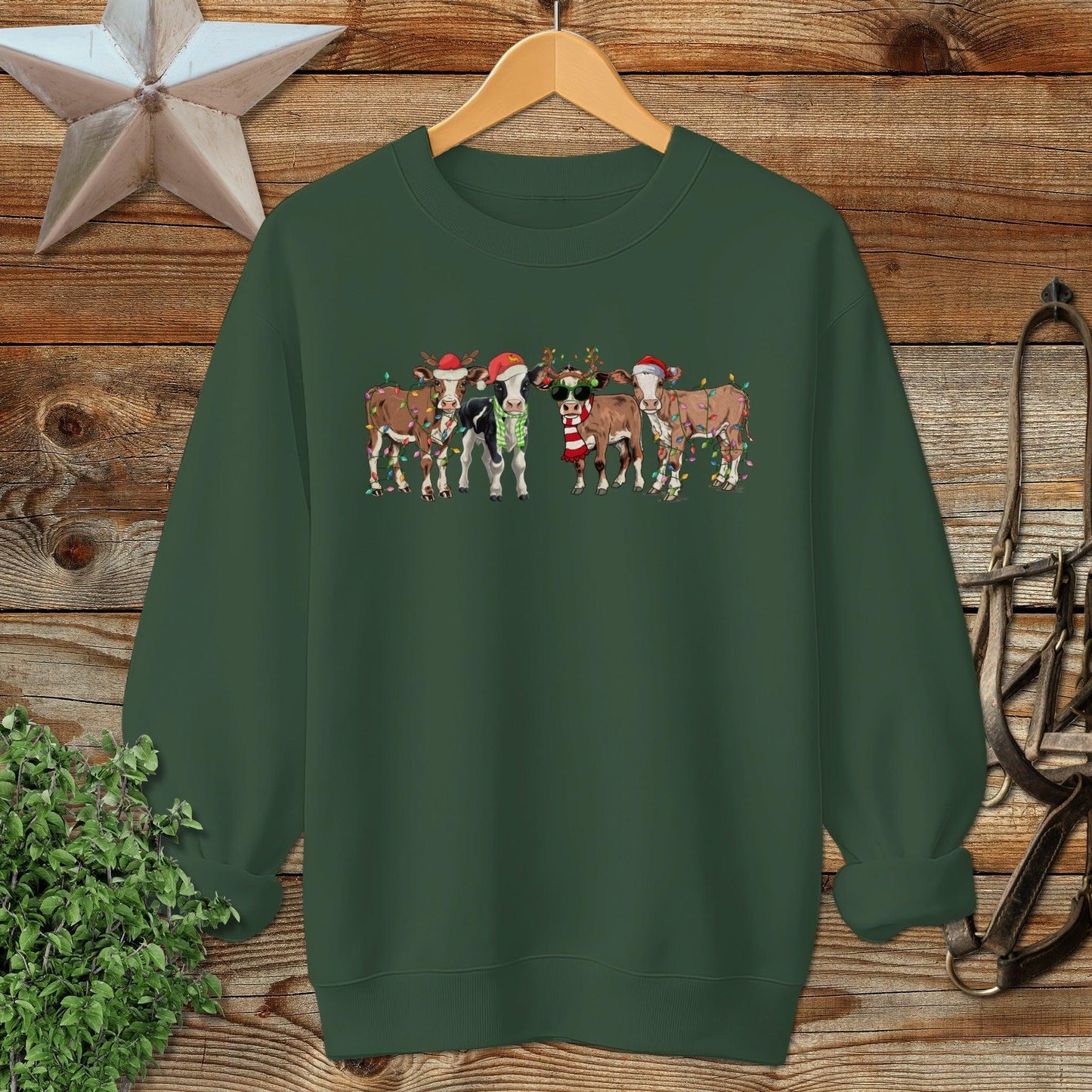 Festive Cows Sweatshirt